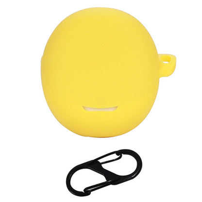 For Oppo Enco R2 Earphone Anti-drop Case Silicone Protective Cover with Anti-lost Buckle
