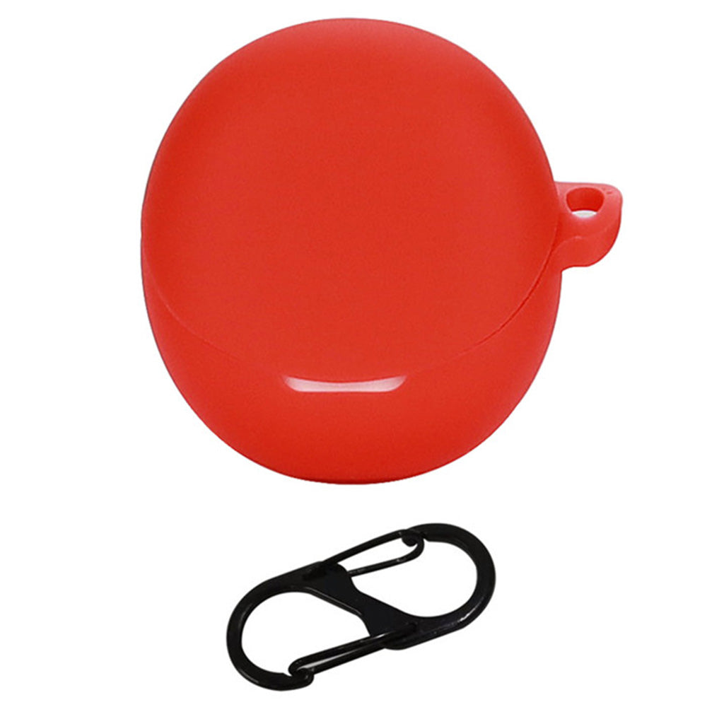 For Oppo Enco R2 Earphone Anti-drop Case Silicone Protective Cover with Anti-lost Buckle