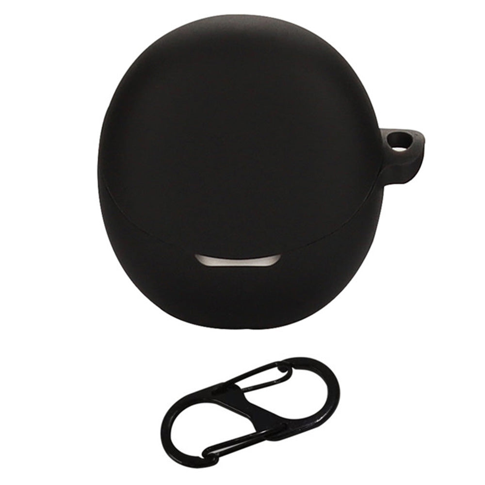 For Oppo Enco R2 Earphone Anti-drop Case Silicone Protective Cover with Anti-lost Buckle