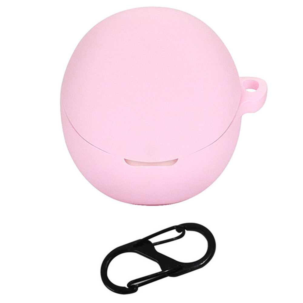For Oppo Enco R2 Earphone Anti-drop Case Silicone Protective Cover with Anti-lost Buckle