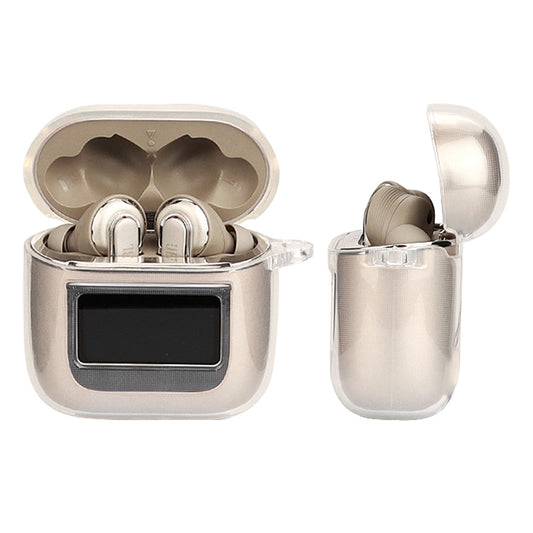 For JBL TOUR PRO2 Bluetooth Earphone TPU Protective Case Transparent Anti-drop Cover