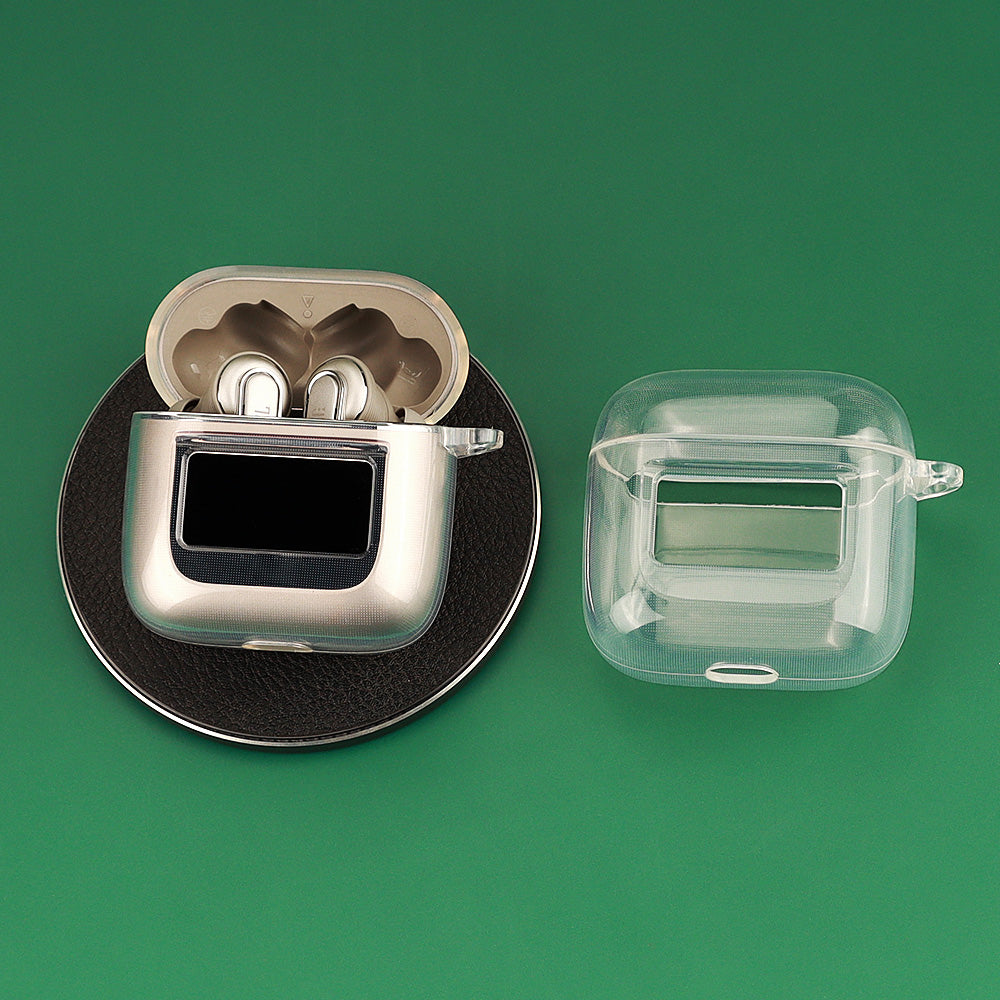 For JBL TOUR PRO2 Bluetooth Earphone TPU Protective Case Transparent Anti-drop Cover