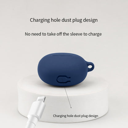 For iQOO TWS Air Pro Bluetooth Earphone Silicone Case Charging Bin Sleeve Cover with Buckle