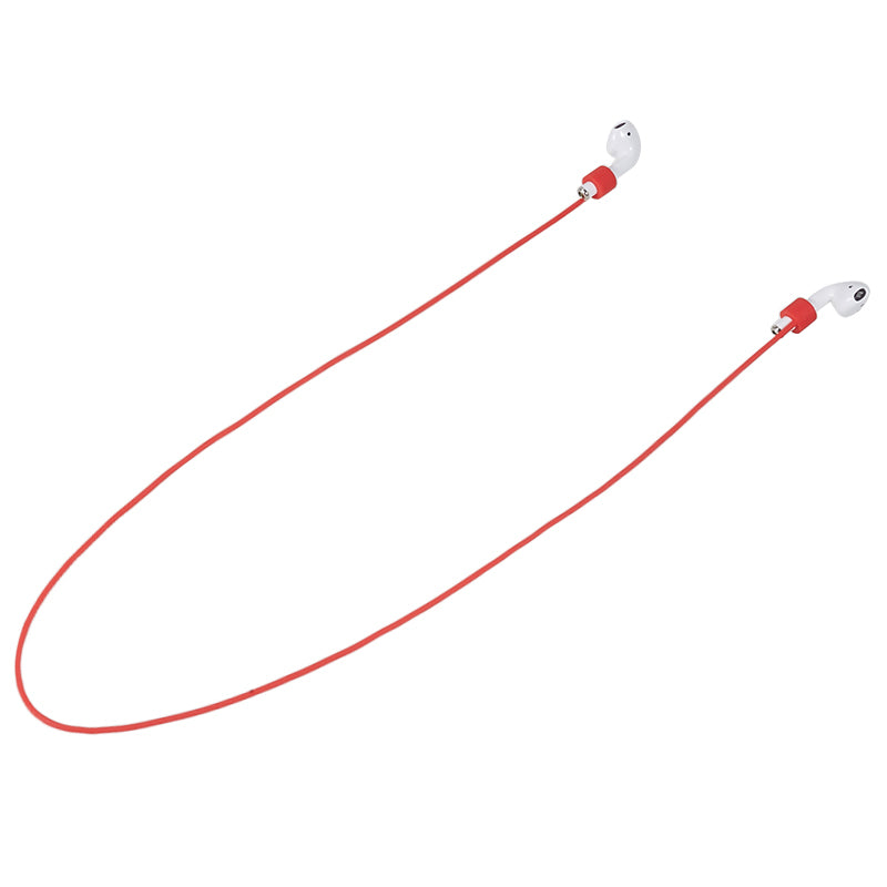 70cm Silicone Neck Strap for Apple AirPods , Bluetooth Earphone Anti-lost Neck Lanyard Rope for Outdoor Activity