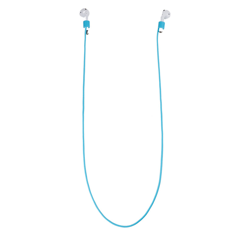 70cm Silicone Neck Strap for Apple AirPods , Bluetooth Earphone Anti-lost Neck Lanyard Rope for Outdoor Activity