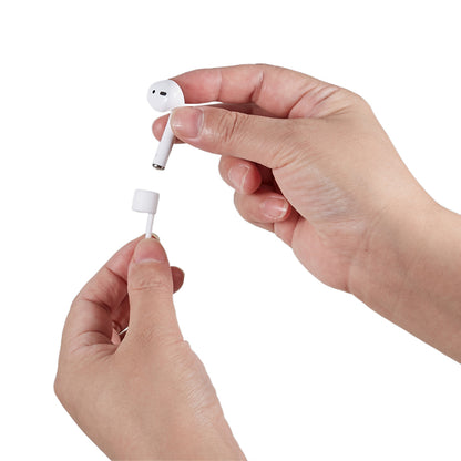 70cm Silicone Neck Strap for Apple AirPods , Bluetooth Earphone Anti-lost Neck Lanyard Rope for Outdoor Activity