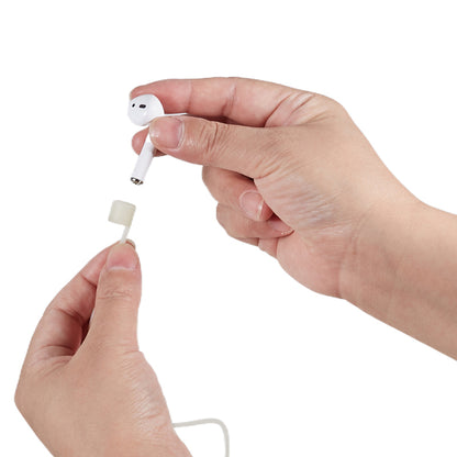 70cm Silicone Neck Strap for Apple AirPods , Bluetooth Earphone Anti-lost Neck Lanyard Rope for Outdoor Activity