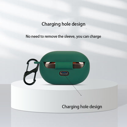 For SoundPEATS Opera03 Bluetooth Earphone Silicone Case Charging Bin Protective Sleeve with Buckle