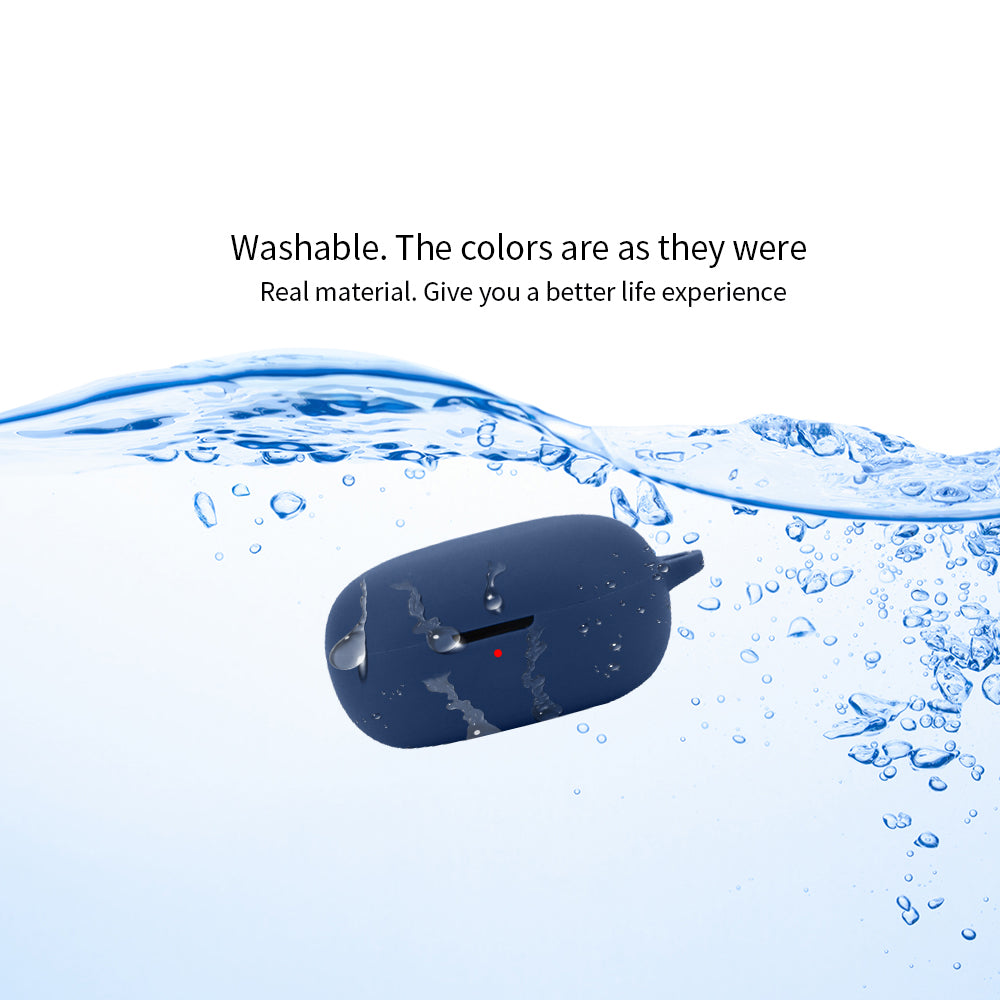 For Anker Soundcore R50i Anti-scratch Protective Sleeve Bluetooth Earphone Silicone Case with Buckle