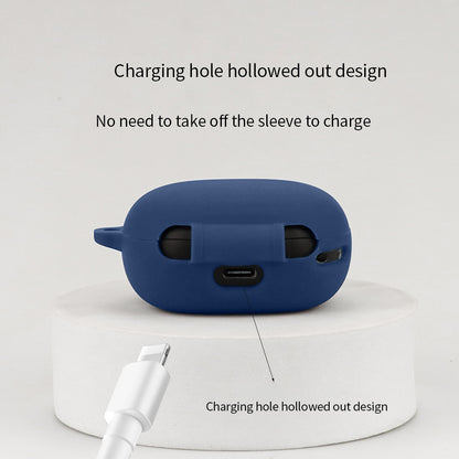 For Anker Soundcore R50i Anti-scratch Protective Sleeve Bluetooth Earphone Silicone Case with Buckle