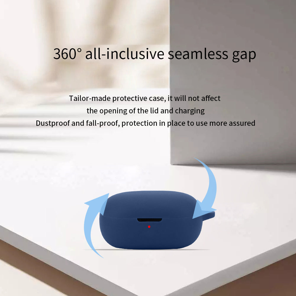 For Anker Soundcore R50i Anti-scratch Protective Sleeve Bluetooth Earphone Silicone Case with Buckle