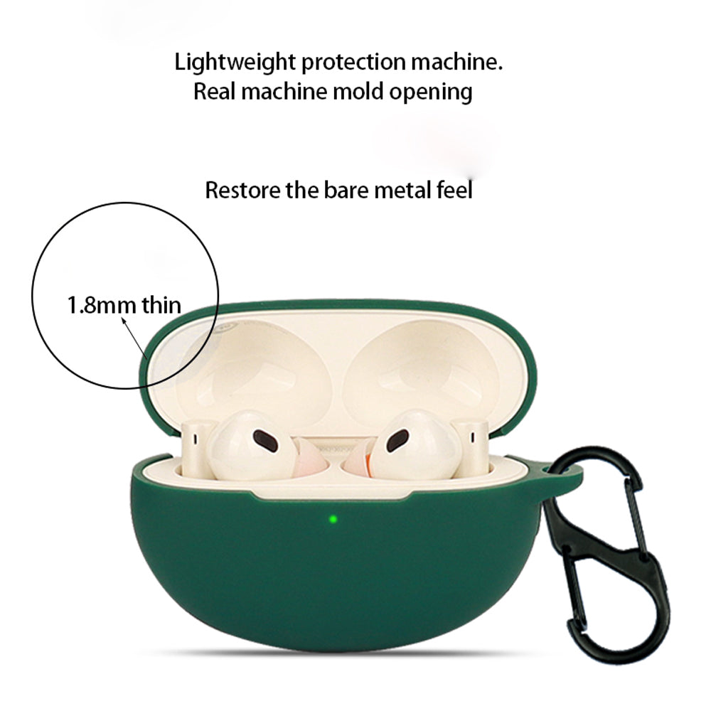 Silicone Case for Realme Buds Air 5 Pro Bluetooth Earphone Charging Bin Protective Sleeve with Buckle