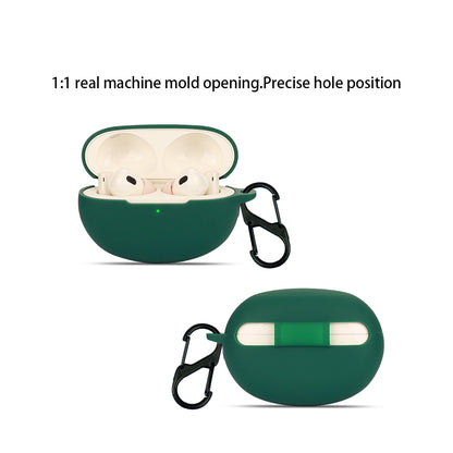 Silicone Case for Realme Buds Air 5 Pro Bluetooth Earphone Charging Bin Protective Sleeve with Buckle