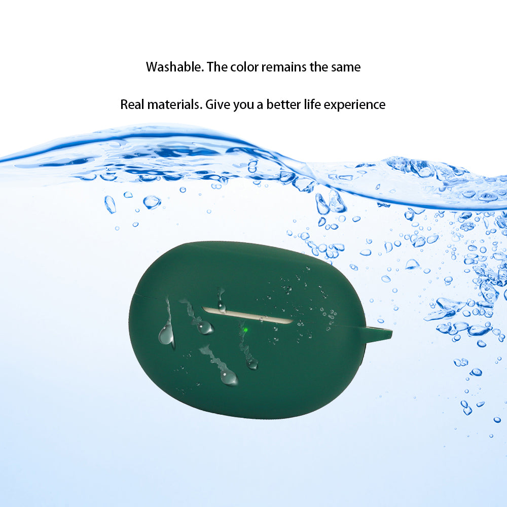 Silicone Case for Realme Buds Air 5 Pro Bluetooth Earphone Charging Bin Protective Sleeve with Buckle