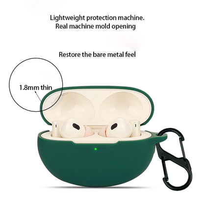 Silicone Case for Realme Buds Air 5 Pro Bluetooth Earphone Charging Bin Protective Sleeve with Buckle