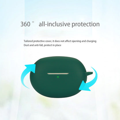 Silicone Case for Realme Buds Air 5 Pro Bluetooth Earphone Charging Bin Protective Sleeve with Buckle