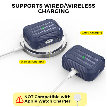 AHASTYLE PT115-PRO For AirPods Pro 2 Silicone Drop-proof Cover Split Type Bluetooth Earphone Protective Case