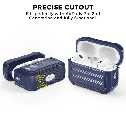 AHASTYLE PT115-PRO For AirPods Pro 2 Silicone Drop-proof Cover Split Type Bluetooth Earphone Protective Case