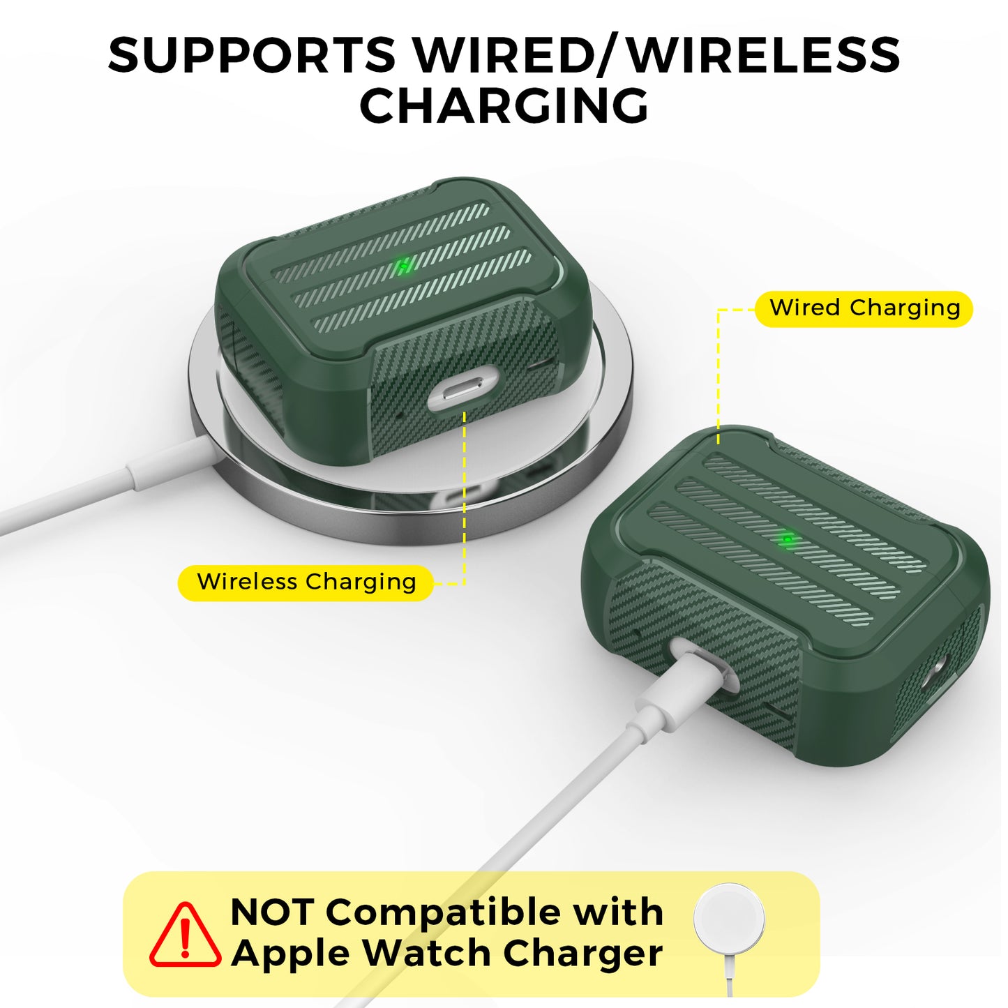 AHASTYLE PT115-PRO For AirPods Pro 2 Silicone Drop-proof Cover Split Type Bluetooth Earphone Protective Case