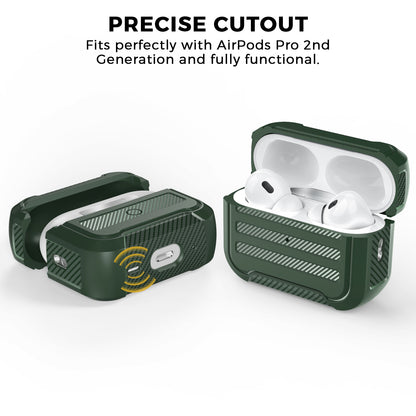AHASTYLE PT115-PRO For AirPods Pro 2 Silicone Drop-proof Cover Split Type Bluetooth Earphone Protective Case