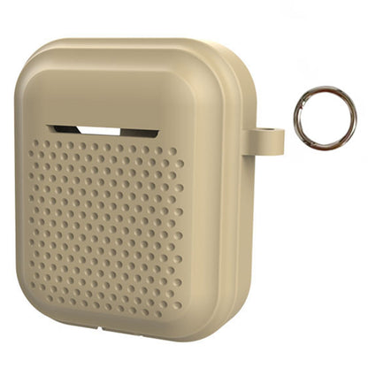 Silicone Case for AirPods with Charging Case (2016) / (2019) / AirPods with Wireless Charging Case (2019) Earphone Cover with Ring Buckle