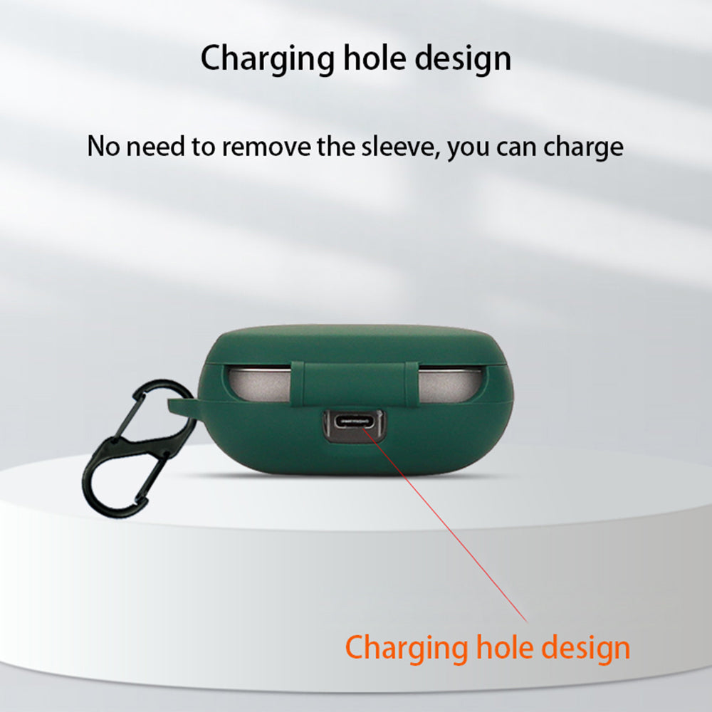 For EDIFIER NeoBuds Pro2 Silicone Case Bluetooth Earphone Charging Bin Anti-scratch Sleeve with Buckle