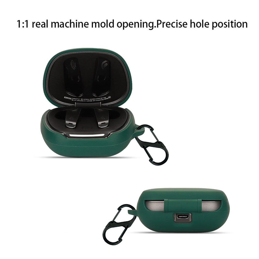 For EDIFIER NeoBuds Pro2 Silicone Case Bluetooth Earphone Charging Bin Anti-scratch Sleeve with Buckle