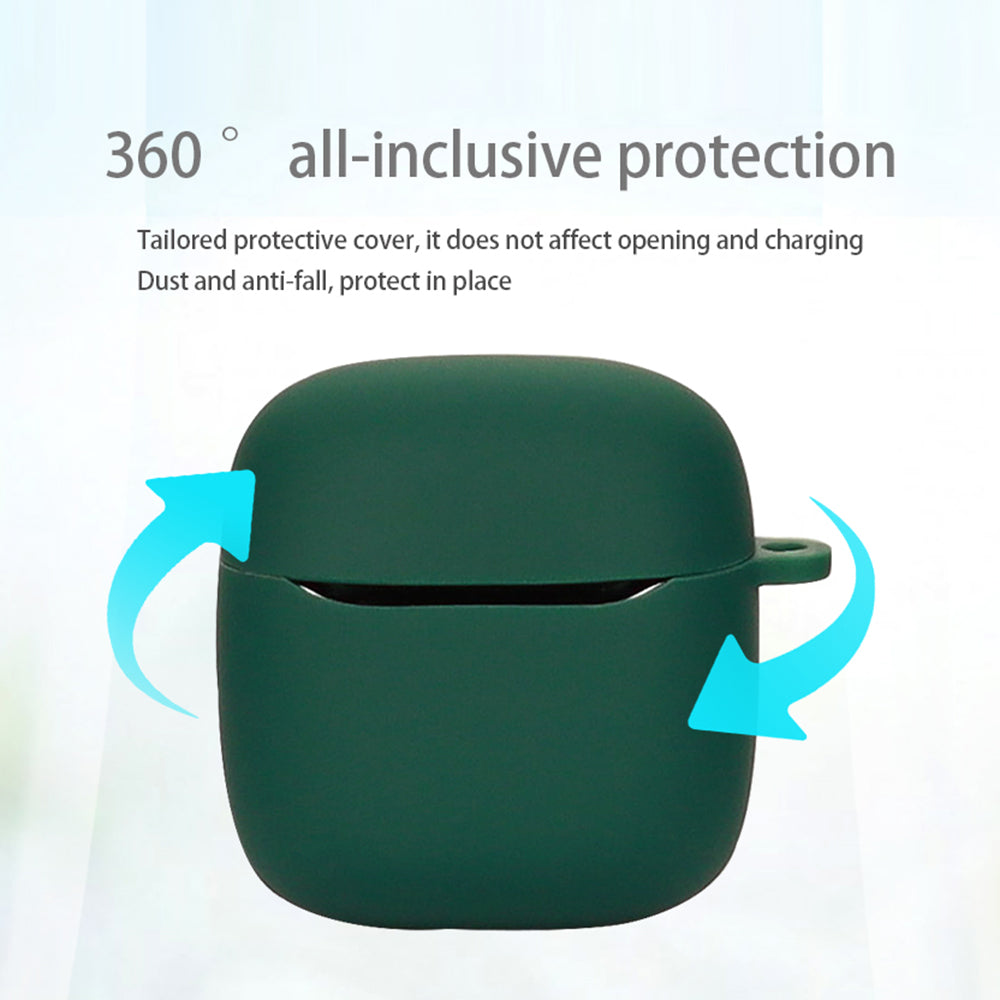 For JBL TOUR PRO+TWS Bluetooth Earphone Anti-drop Protective Sleeve Silicone Case with Buckle