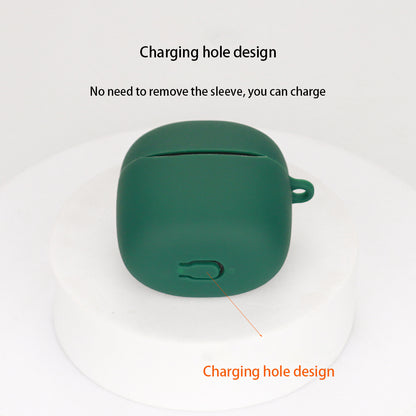 For JBL TOUR PRO+TWS Bluetooth Earphone Anti-drop Protective Sleeve Silicone Case with Buckle