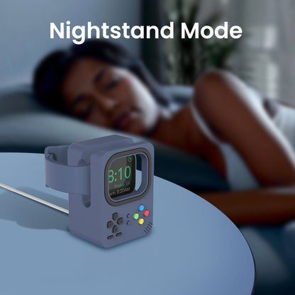 AHASTYLE DD-05 Charging Stand Compatible with Apple Watch Silicone Charging Holder Dock Station