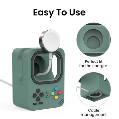 AHASTYLE DD-05 Charging Stand Compatible with Apple Watch Silicone Charging Holder Dock Station