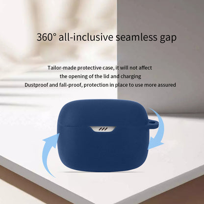 For JBL Tune Buds Earphone Silicone Case Anti-scratch Earbud Protective Cover with Buckle