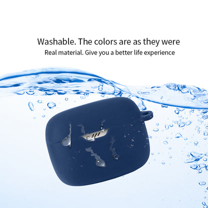 For JBL Tune Buds Earphone Silicone Case Anti-scratch Earbud Protective Cover with Buckle
