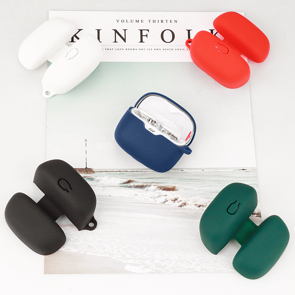 For JBL Tune Buds Earphone Silicone Case Anti-scratch Earbud Protective Cover with Buckle