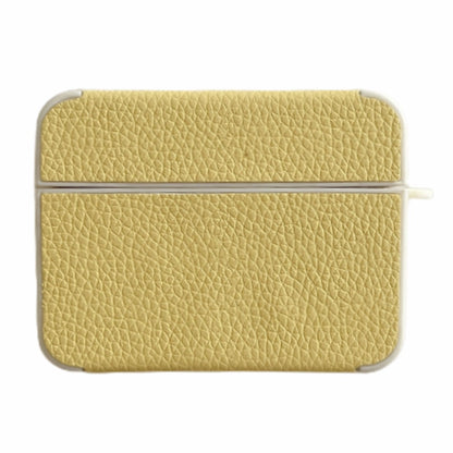 For Apple AirPods Pro Litchi Texture Protective Case PU Leather TPU Earbuds Charging Case Cover