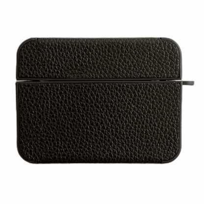 For Apple AirPods Pro Litchi Texture Protective Case PU Leather TPU Earbuds Charging Case Cover