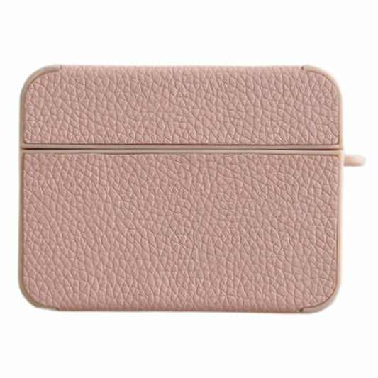 For AirPods Pro 2 Charging Case Cover Litchi Texture PU Leather TPU Shockproof Case