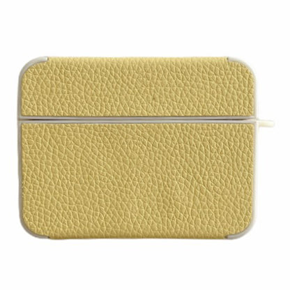 For Apple AirPods 3 Litchi Texture PU Leather TPU Case Bluetooth Headset Charging Case Cover