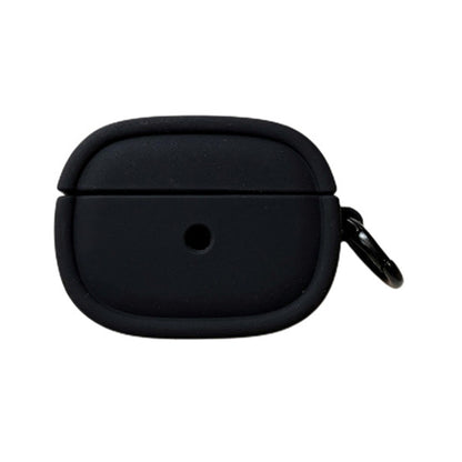 For Apple AirPods Pro / Pro 2 Earphone Protective Cover Candy Color Oval Silicone Case with Hanging Buckle