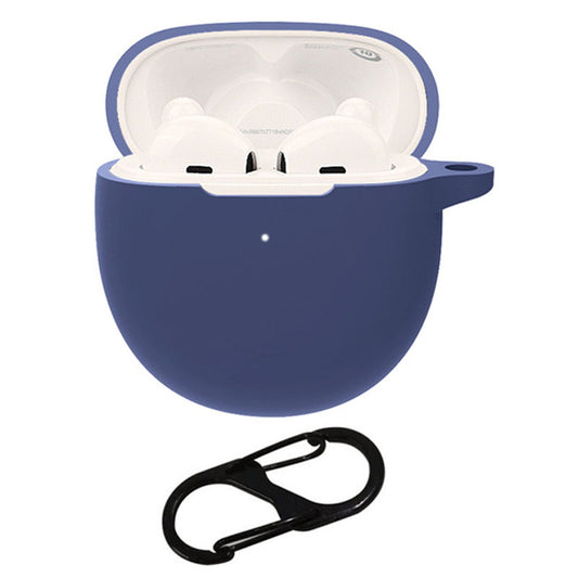 For OPPO Enco R Bluetooth Earphone Silicone Cover Anti-drop Protective Case with Buckle