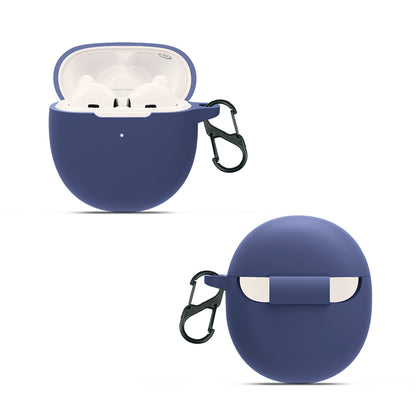 For OPPO Enco R Bluetooth Earphone Silicone Cover Anti-drop Protective Case with Buckle