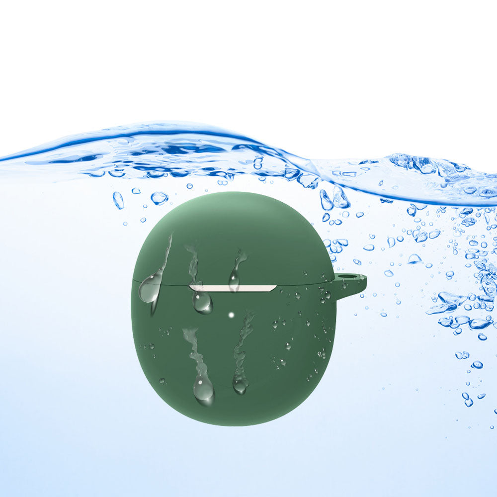 For OPPO Enco R Bluetooth Earphone Silicone Cover Anti-drop Protective Case with Buckle