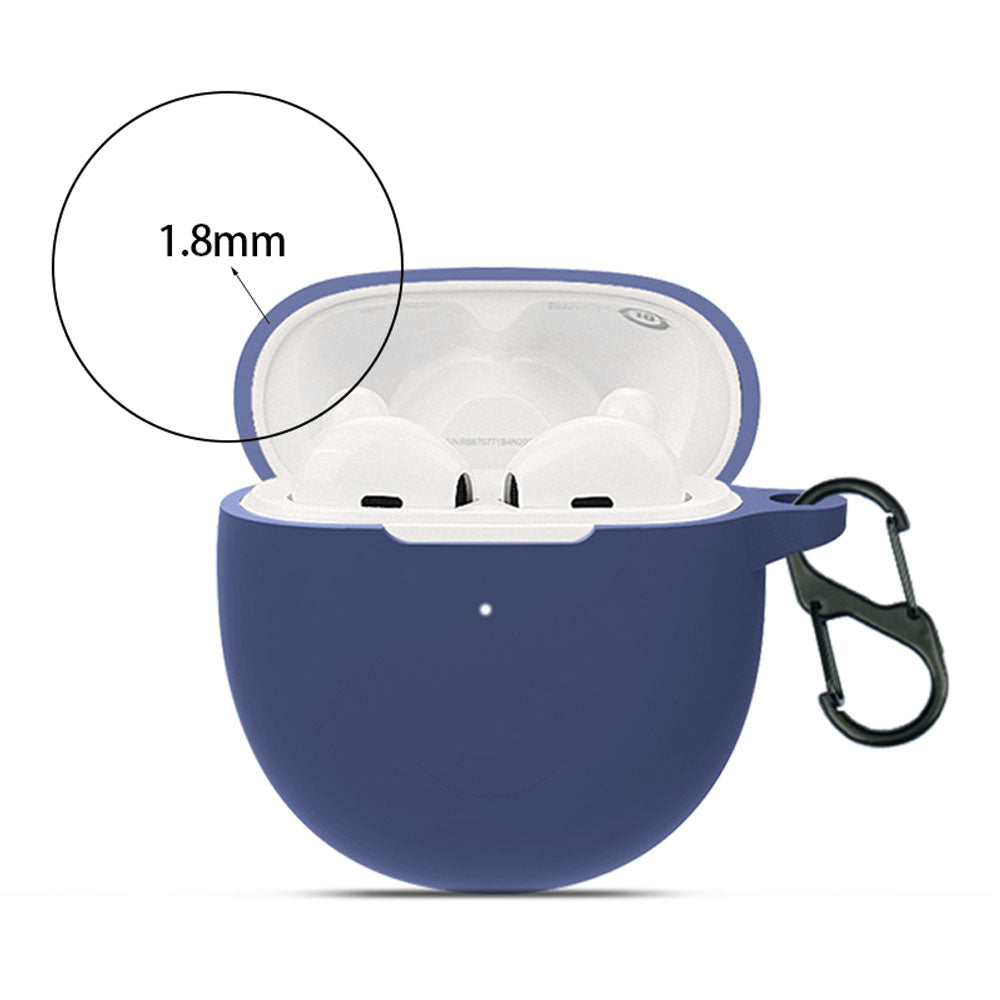 For OPPO Enco R Bluetooth Earphone Silicone Cover Anti-drop Protective Case with Buckle