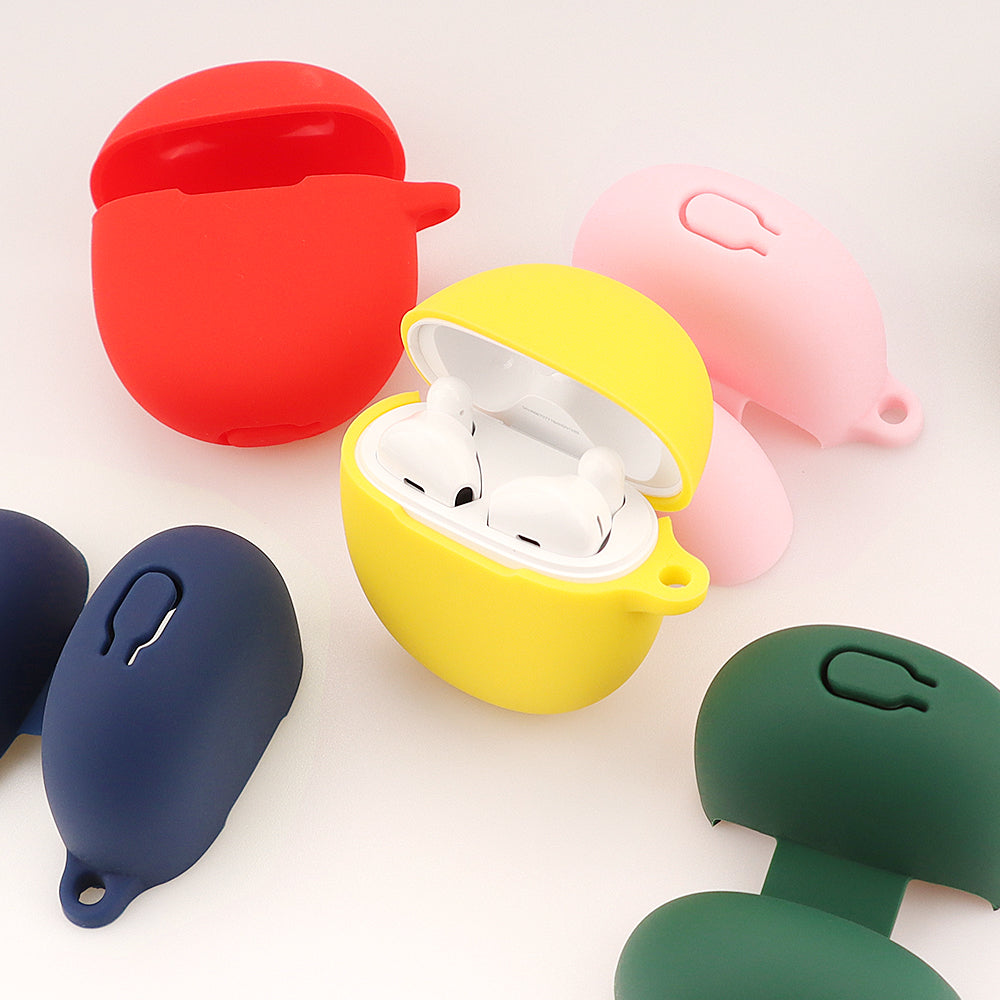 For OPPO Enco R Bluetooth Earphone Silicone Cover Anti-drop Protective Case with Buckle