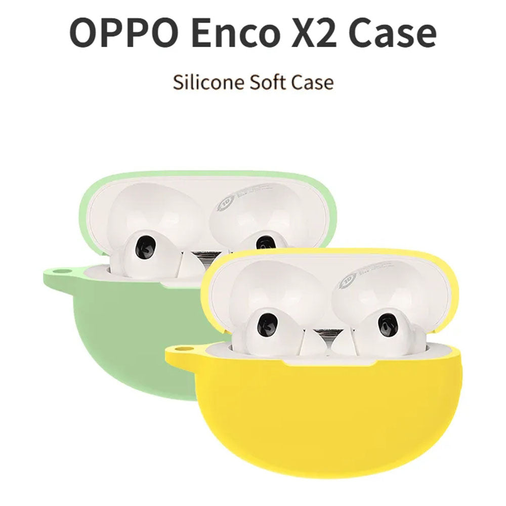 Bluetooth Earphone Silicone Case for OPPO Enco X2 , Anti-scratch Earbud Cover with Buckle