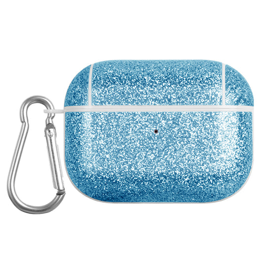For Apple AirPods Pro Charging Case Cover Glitter TPU+PU Protective Headset Case