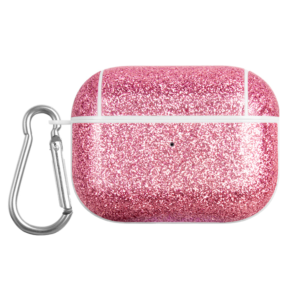 For Apple AirPods Pro Charging Case Cover Glitter TPU+PU Protective Headset Case