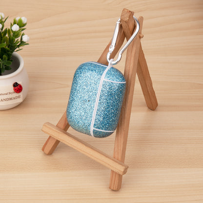 Glitter TPU+PU Case for Apple AirPods 3 Bluetooth Headset Charging Case Protective Cover