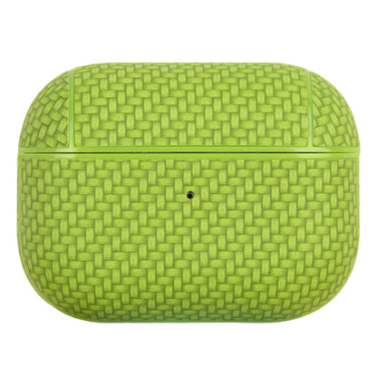 For Apple AirPods Pro (Gen 2) (USB-C) / Pro 2 Earphone Case PU Leather Coated PC Earbud Anti-drop Cover with Carabiner