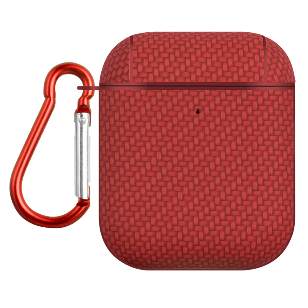 Earphone Case for Apple AirPods with Charging Case (2016) / (2019) / AirPods with Wireless Charging Case (2019) Leather Coated PC Cover